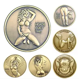 20PCS Sexy Woman Coin Mermaid Coins Retro Lucky Lady Commemorative Coin