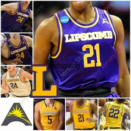 coe1 Custom 2020 Lipscomb Bisons Basketball Jersey NCAA College Garrison Mathews Ahsan Asadullah KJ Johnson Michael Buckland Fleming Greg Jones