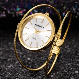 腕時計女性のためのエレガントな腕時計ウルトラファッションファッショナブルなクォーツブレスレットラウンドダイヤル