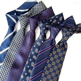 Bow Ties Fashion Blue Purple Red Necktie Men Business Formal Wedding Tie Stripe Floral Neck Dots Shirt Dress Accessories
