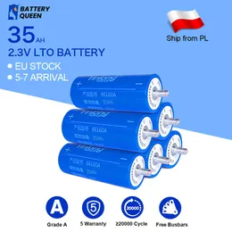 Estoque da UE LTO Yinlong 66160 2.3 V LTO 35Ah Lithium Titanate célula de bateria DIY Lto para E-bike Automóveis Ônibus Ferroviários Carros