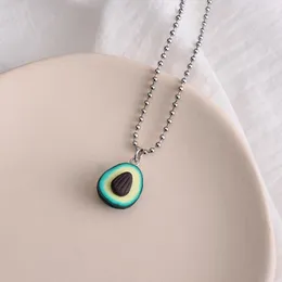 Collane con ciondolo Moda Creativa Frutta Simpatica collana a forma di avocado per donne Ragazza Ciondoli alla moda Regali per feste