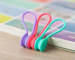 Multifunction Silicone Magnetic Wire Cable Organizer Phone Key Cord Clip USB Earphone Clips Data line Storage Holder OOD55555492916