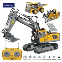 ElectricRC Car RC Excavator 1 20 Remote Control Truck 24G Crawler Engineering Vehicle Radio Childrens Day Gifts 230605