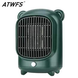 Heaters Atwfs Electric Heater for Home Desktop 500w/220v Small Ptc Heater Fast Heat Room Heater Warmer Heating Silent Electric Heater