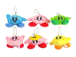 Anime Star Kirby Cute Mini Plush Doll Toy Peripheral Cartoon Bag Pendant Keychain Holiday Gift DHL1785256