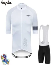 rapha Cycling Set Man Cycling Jersey Short Sleeve Bicycle Clothing Kit Mtb Bike Wear Triathlon Uniforme1983708
