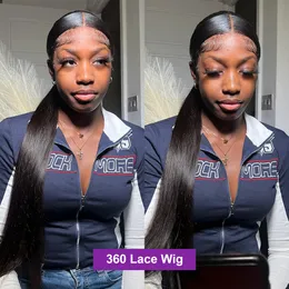 13x6 Transparent 40 Inch Bone Straight Lace Front Human Hair Wigs For Black Women Closure Frontal Wig