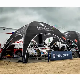 Drukuj 4x4m 5x5m 6x6m Outdoor Tradeshow Reklama Większa gwiazda pająka nadmuchiwane namiotowe namiotowe altamę zawyżona baldachim