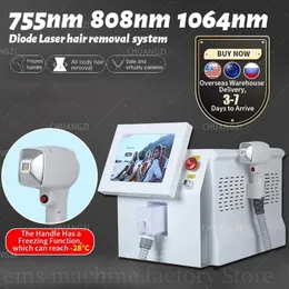 2024 الأكثر مبيعا البلاتين البلاتين الصمام الثنائي ليزر epilator 755 808 1064nm آلة إزالة الشعر غير مؤلم مع سعر المصنع 2000W