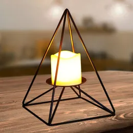 Castiçais Estilo Nórdico Geométrico Moderno Tealight Titular Peças Centrais Estéticas Glam Decorazioni Casa Decorações para Casa