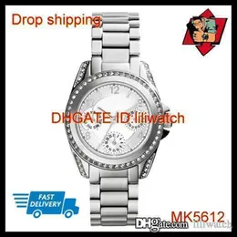 100% ORIGINAL JAPAN MOVEMENT DROP NEW MK5612 MK5613 MK5614 MK5639 MK6175 Mini Blair Multifunction Rose Gold Blush Watch263n
