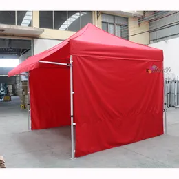 Без печати дешевой 3х3 м (10x10 футов) 40 -миллиметровой квадратной всплывающей палатки с картиной с карнизацией спереди на спереди
