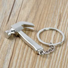 Mini Metal Keychain Personlighet Claw Hammer Pendant Model Claw Hammer Key Chain Ring