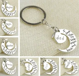 Statement Fashion Jewelry Keychain I Love You Dad Mom Grandma Son Daughter Letter Family Member keyring Couple Key Chains Gifts Ac5237296
