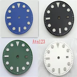 1PC BLIGER 28 5mm 31 5mm Watch Dial For Miyota 82 Series Mingzhu 2813 3804 movement 40mm 43mm case Stainless Steel Black Watch Dia332F