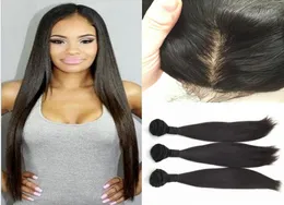 Silk Based Full Frontal Lace Closure 134 With Bundles Indian Virgin Hair With Ear to Ear Silk Top Lace Frontal1412694