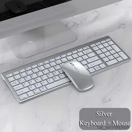 Keyboards Wireless Bluetooth Keyboard Three-mode Full-size Wireless Keyboard and Mouse for Notebook Laptop Desktop PC