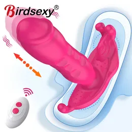 Vibrador Dildo Borboleta Brinquedos Sexuais Femininos para Mulheres com Controle Remoto Sem Fio Vagina Vibradores Femininos Adulto 18 Brinquedo