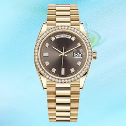 relógios de designer roex amantes relógio de diamante para mulher safira 41mm 36mm mecânico 904l moldura de aço inoxidável completo à prova d'água relógio de ouro luminoso presente à prova d'água