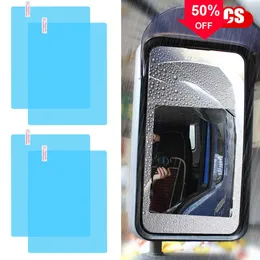 Car Universal Car Truck Rearview Mirror Rain-proof Film Glass Anti-fog Clear Stickers Rainy Auto Safety Driving Waterproof Films