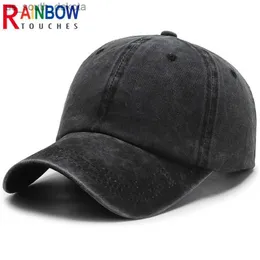 Rainbowtouches Washed Spring Summer Cap Decorate Baseball Hat Fashion Men Colors Baseball Outdoor Simple Vintag Casual Women Hat L230523