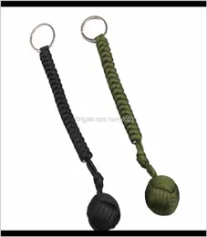 Outdoor Steel Ball Security Protection Bearing Self Defense Rope Lanyard Tool Key Chain Multifunctional Keychain 5Xlpd Crjig3790130