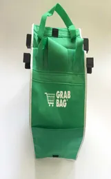Nieuwe Grab Bag Herbruikbare Ecovriendelijke boodschappentassen die aan uw winkelwagentje kunnen worden geklikt Opvouwbare boodschappentassen Eco Shopping Tote4717807