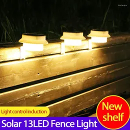 Wandleuchte 13LED Solarlicht Induktionsbeleuchtung im Freien wasserdichte LED superhelle Straße Garten