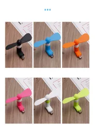 Six color creative typec interfacefor mobile phone mini fans silicone soft material charging treasure fan portable9857698