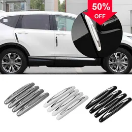 Car 4pcs Car Door Anti-collision Strip Thickened Car Door Rearview Mirror Guard Stickers Protector Strip Auto Body Protection