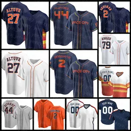 2023 Baseball-Trikot 27 Jose Altuve 2 Alex Bregman 3 Jeremy Kyle Houston Space City Connect Tucker Yordan Alvarez Michael Brantley David Hensley Hunter Brown