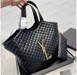 Totes I CARE maxi shopping in quilted lambskin leather large capacity shoulder tote bag diamond with chain coin wallet summer saints two T230607