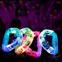 Five Fingers Gloves 1Pc Glowing Sway Bell 2-light Mode Flashing Bells Sound Maker For Bar Stage Night Birthday Party Wedding Fun Gadgets