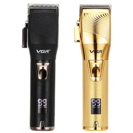 Hair Clippers VGR Stainless Steel Trimmer Large Capacity Cordless For Men Luxury Powerful Shaver Cutting Machine258m