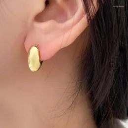 Studörhängen Sydkorea Japan Style Fashion Elegant Personality Metal Gold Silver Color Bead Piercing Women Ear Jewelry 2023