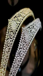 2020 New Design Tiaras Bridal Headpiece Bride Jewelry Queen Crowns Tocado Novia Wedding Hair Accessories003780041