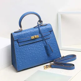 Top quality woman luxurys designers crossbody bags wallet backpack handbags purses Second Generation Platinum Kelly Bag Leatherostrich Grain Cow Leather Portab