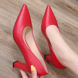 Hot Sale 2022 White Black Red Gold High Heels Shoes Women Fashion Point Toe Office Party Work Dress Pumpar Big Size 34-43 E0000