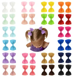 DHL Fashions 20 Colors Baby Kids Girls Barrettes Bowknot Hairpins Children Hairclips Hairbows Hair Accessories1992369