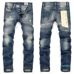 Jeans Fashion Designer Mens Shorts Jeans Slim Motorcycle Moto Biker Causal Mens Denim Pants Hip Hop Men Jeans