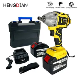 Sleutels 320Nm Brushless Electric Bolt Tightening Machine Cordless Impact Wrench Electric Screwdriver