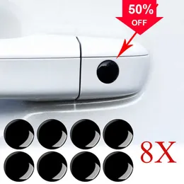 Araba kapısı anahtar deliği koruma etiketleri araba stili BMW için Siyah Bloklama Çıkartmaları X3 X4 X5 X6 E87 E90 E91 E92 E93