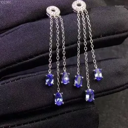 Oorknopjes Collectie Real Natural Tanzanite Earring 925 Sterling Silver Fahshion
