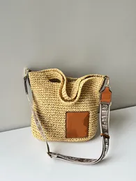 Moda dokuma tote alışveriş çantası kadın el çantası büyük kapasite orijinal deri çıkartma desen klasik saman dokuma çanta tasarımcısı lüks kimlik lüks_bag1588