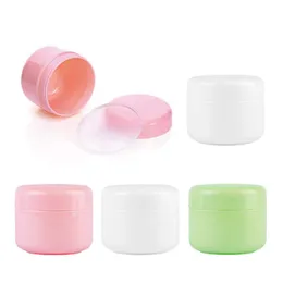 30/60 Barattolo di plastica vuoto ricaricabile per trucco 10/20/30/50 / 100g Bottiglie per campioni Vaso da viaggio Crema per il viso Lozione Contenitore cosmetico OAQN