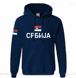 Herrtröjor serbia serbiska serber män tröja svett hip hop streetwear kläder sportar topp tracksuit nation 2023 srb srbija