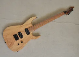 Chitarra elettrica in frassino color legno naturale a 6 corde con manico in acero tostato con tastiera in palissandro