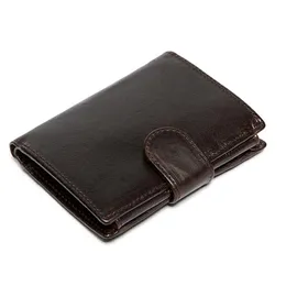 2017 Genuine Leather Men Wallets With Coin Pocket Card Holders Fashion Designer Vintage Man Purses billetera hombre High Quality2302