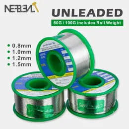 Draden 50/100g Lead Free Solder Wire Tin Melt Welding Soldering Iron 0.8/1.0/1.2/1.5mm Unleaded Lead Rosin Core for Electrical Solder